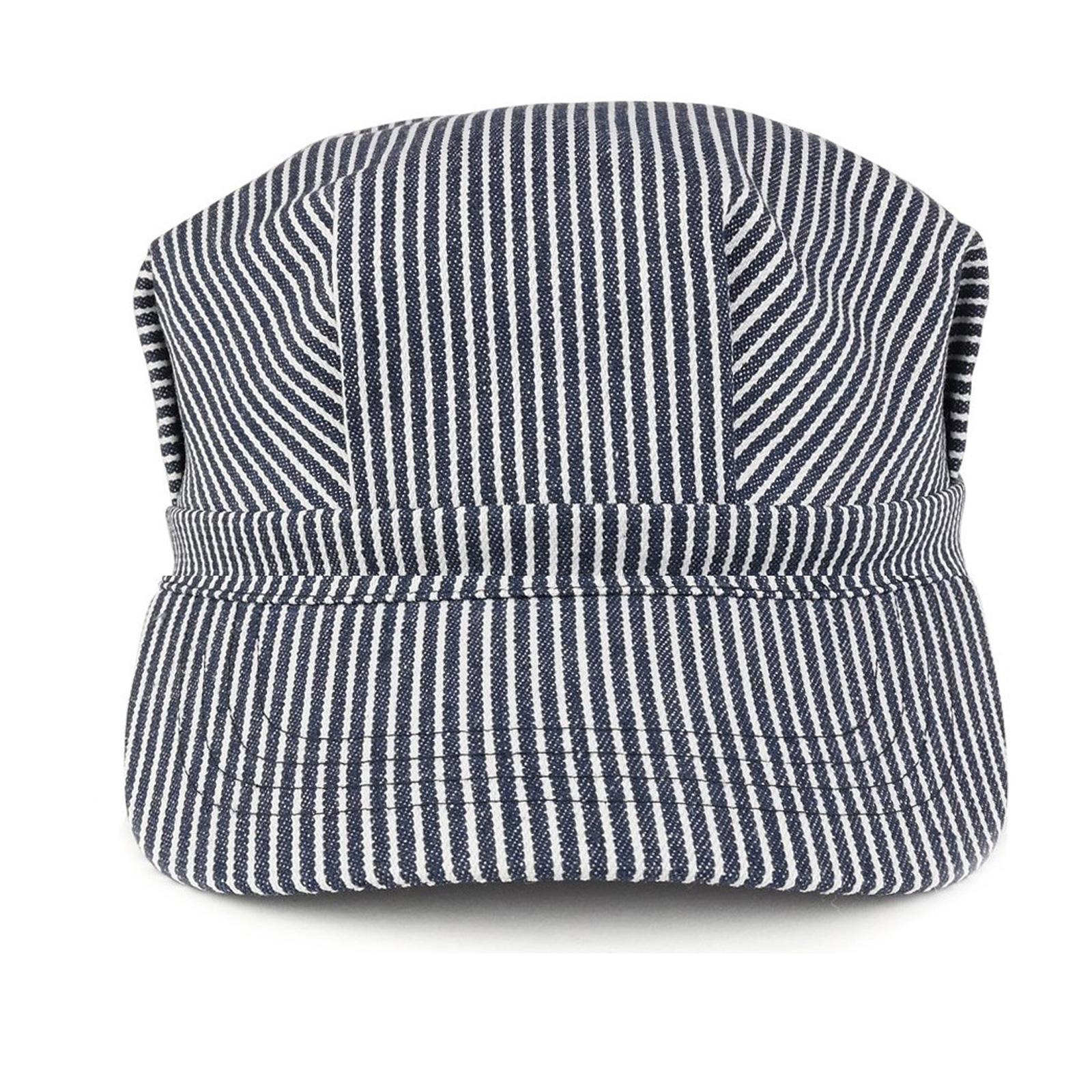 Stripy Cotton Command Hat For Everyone From Children To Adults Offering Adjustable Size Lightweight Fabric