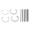 16 Pcs Bracelet Blank Adjustable DIY Openings 304 Stainless Steel Cuff Bangle Blank Bracelet Bending Bar