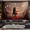 Wall Hanging Tapestry Custom NameAyliva Pattern Personalized Printed Fabric Wall Decor