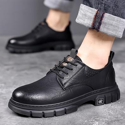 2025 neue Lederschuhe für Herren Low-Top Britischer Stil Lederschuhe Herren Trendig Vielseitig Weiche Sohle Koreanische Version Lässige Arbeitsschuhe Herren