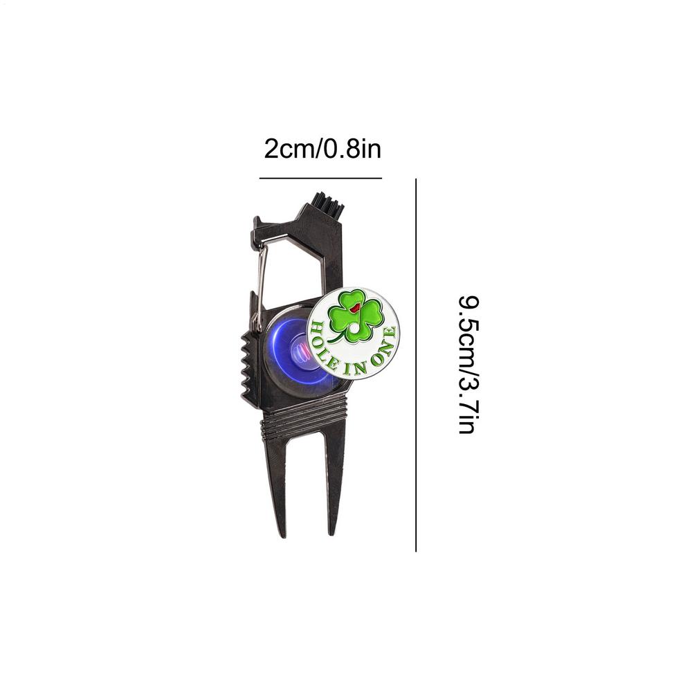 Golf Divot Repair Tool Portable Alloy Golf Repair Divot Tool Groove Cleaner Aid On-Course Club Bag Accessories For Men Boys