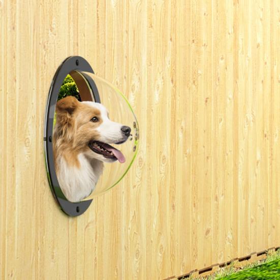 Durable Acrylic Fence Window Upgrade Pet's View Transparent Wide Application Pet Fence Window Dogs Accessories