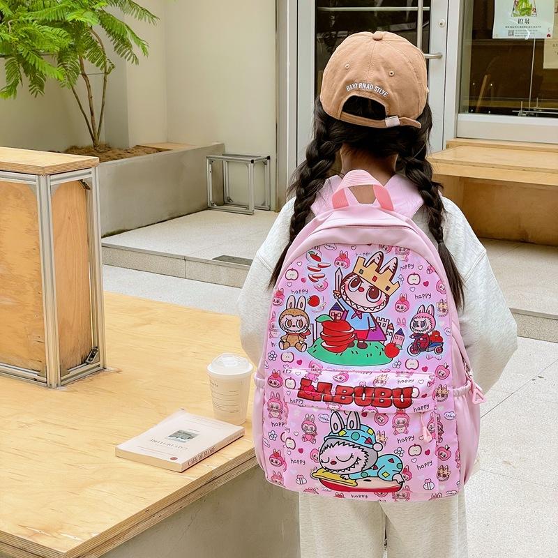 School BagsNew Children's Cartoon Cute Backpack for Primary School Students and Junior High School Girls Casual  Labub Backpack