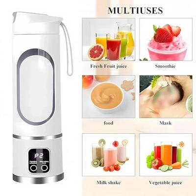2 Stück/Set Akku-Standmixer Tragbarer Mixer: Doppelt 1500mAh, 12 Klingen Für Smoothies & Entsaften Küchenwerkzeuge & Gadgets Rührteil