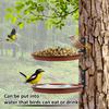3Pcs Bird Feeding Trays Tree Mounted Bird Feeders Bird Bath Spa Multifunctional Foldable Bird Feeders for Garden Balcony Railing