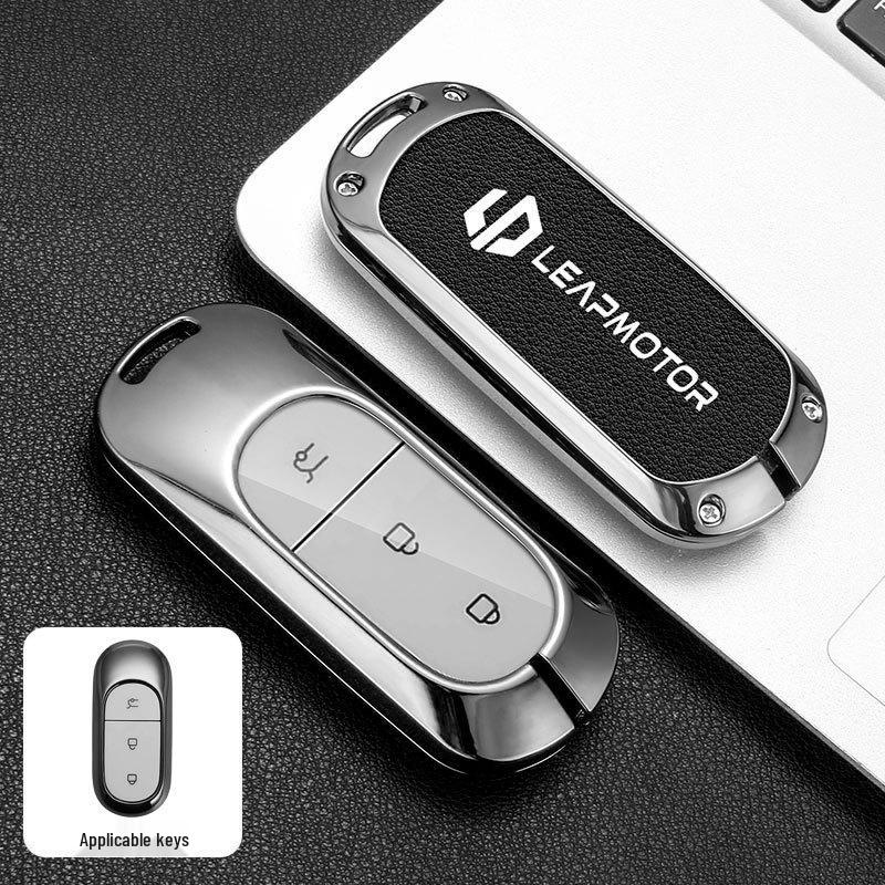 2023 Leapmotor C11 Key Case: Metal Shell T03 Pendant with Full Wrap Buckle