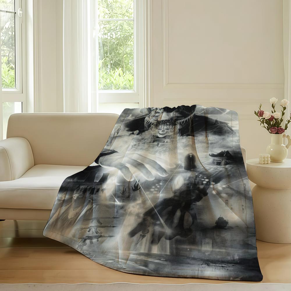 Hot Rapper Yeat A Dangerous Lyfe Blanket Warm Soft Suitable For Bedroom Sofa Bed Living Room Office Travel Camping Gifts 75x90cm