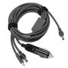 3 In 1 Power Cable DC Male Plug To Type C PD100W Car Charger Adapter Cord for Mini Satellite Device