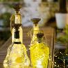 1 6 Pcs of Solar Power Wine Bottle Cork String Light 20 LED Fairy String Light