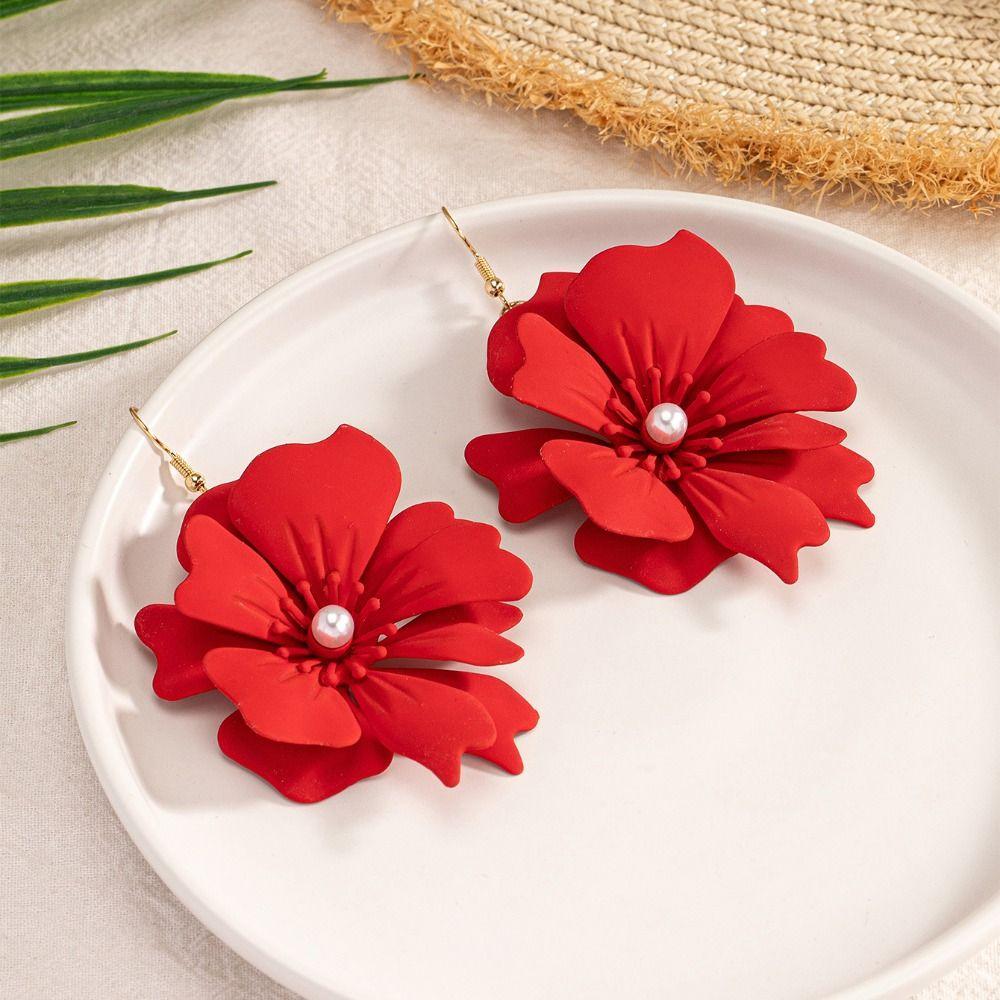 Exaggerated Multilayer Jewelry Set Light Luxury Earring Clavicle Chain  Banquet