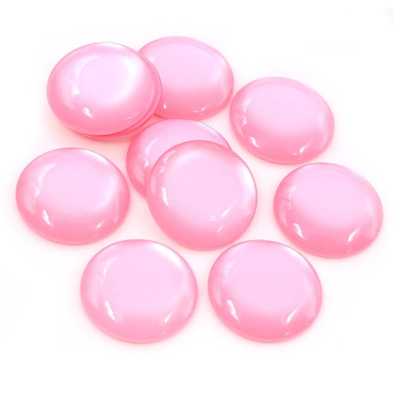 10pcs/lot 25mm Multi Mixed Color Flat Back Resin Cabochons Cameo Fit 25mm Cameo Base Domed Jewelry Accessories Supplies