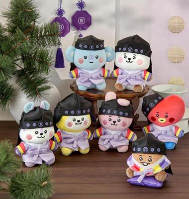 BT21 BABY Premium K Edition Sediaci plyš – COOKY, CHIMMY, MANG, SHOOKY, RJ, KOYA, TATA