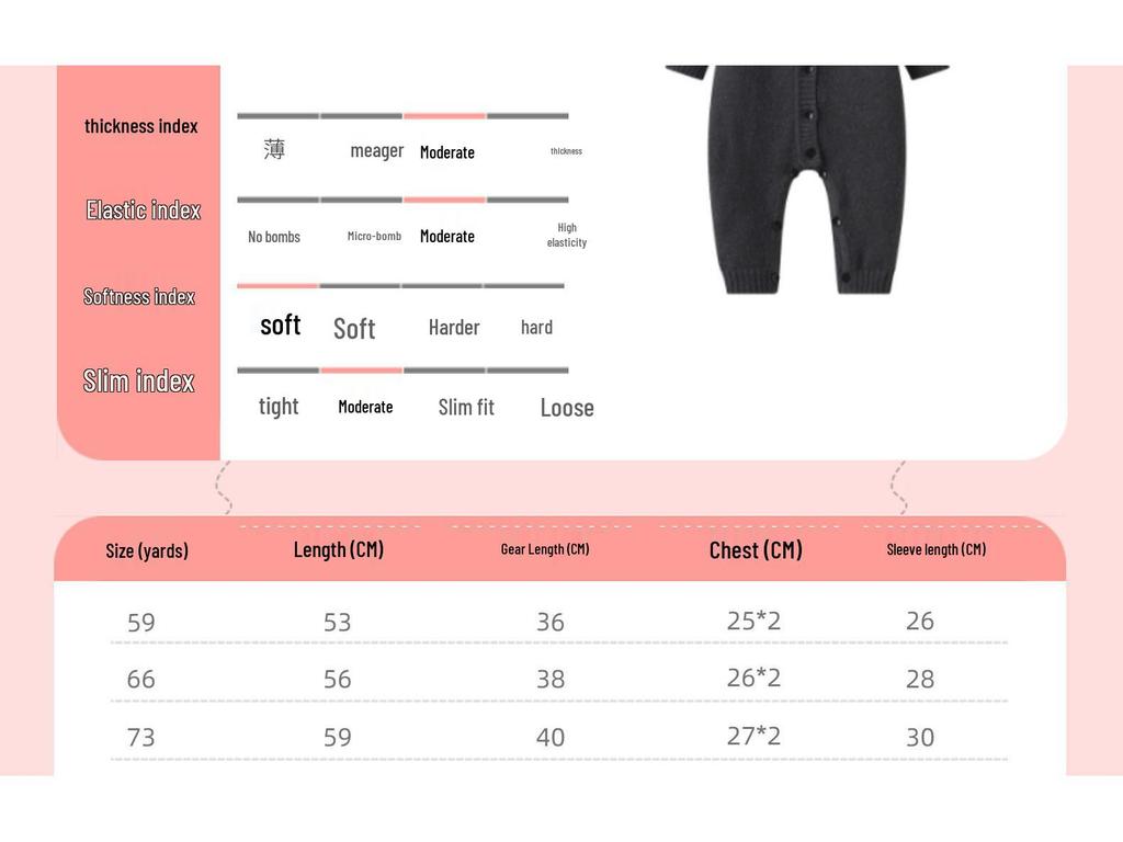 Autumn/Winter Korean Style Unisex Baby Knit Onesie - Solid Color Warm Sweater Romper