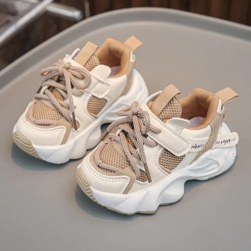 Fashion Lightweight Toddler Sneakers Kids 2025 Newly-released Arch Support Chunky Sneakers for Girls Little Boys Running Shoes