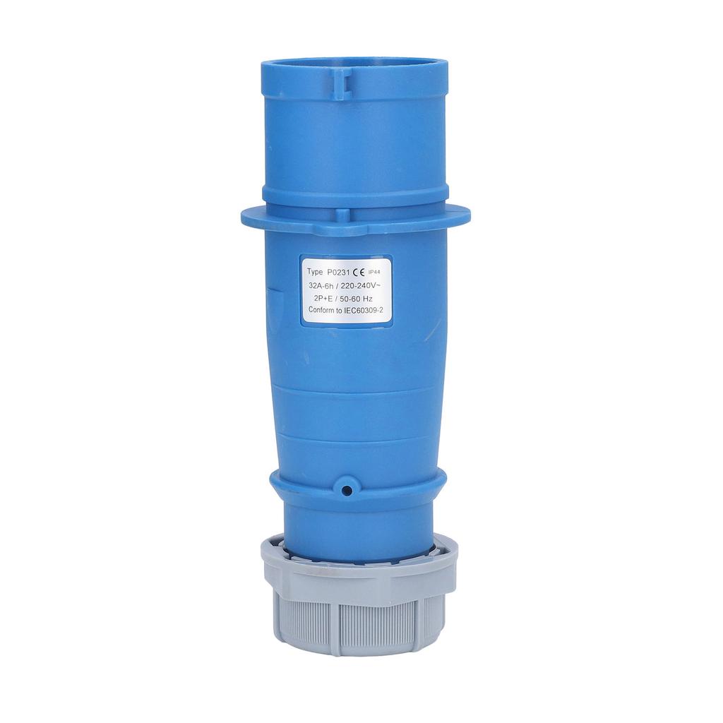 Industriell stikkontakt IP44 Vanntett Messing Kontakt Luftfartskontakt 2P+E 32A AC 220240V