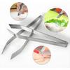 2 Pcs Fish Bone Tweezers, Stainless Steel Flat and Slant Pliers for Removing Meat Hair, Kitchen Salmon Trout