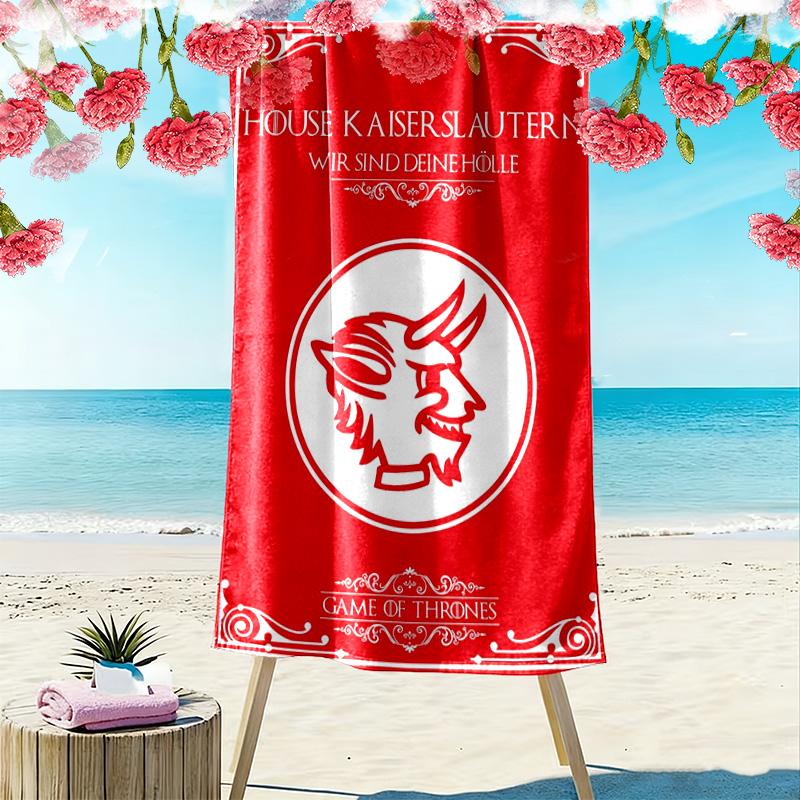 Kaiserslautern Print Strandtuch, Großes Weiches Schnelltrocknendes Handtuch für Strand Camping Schwimmen 70cmx140cm(27x55inch)