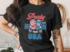 Party In the USA T-Shirt, Patriotic 4th of July Shirt, American Flag Summer Party Tee, Fun Retro Cartoon Graphic Design