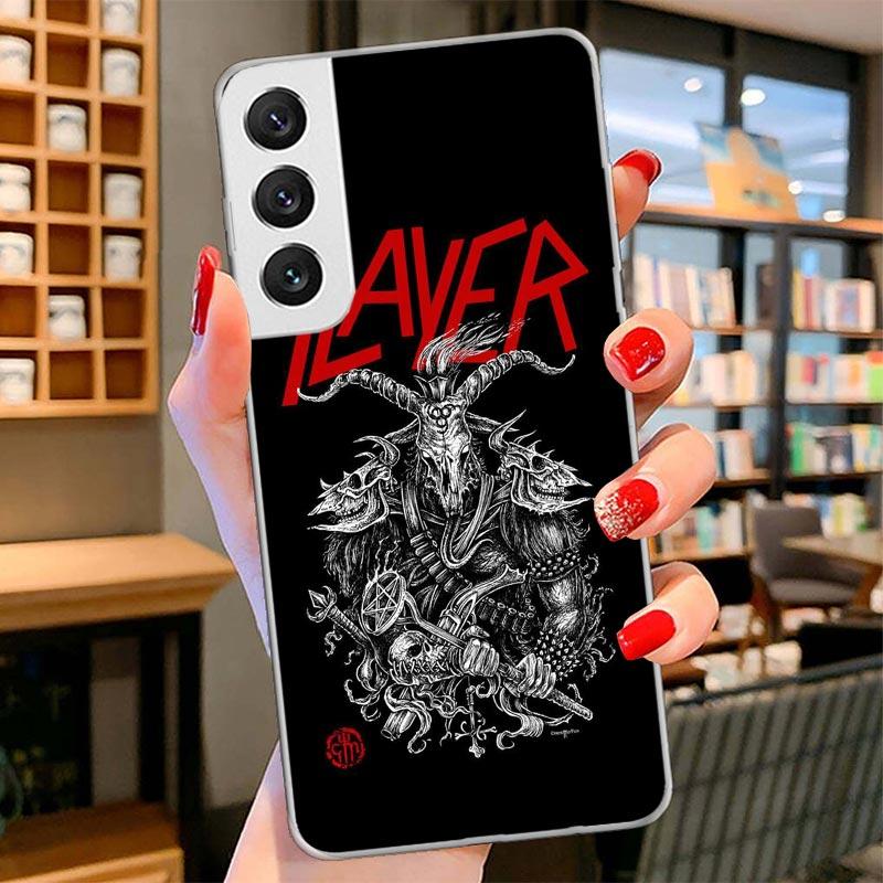 Slayer Heavy Metal Rock Band Cover Phone Case For Samsung Galaxy S26 S25 Edge S24 Ultra S23 S22 Plus S21 S20 FE Soft Fundas Shel