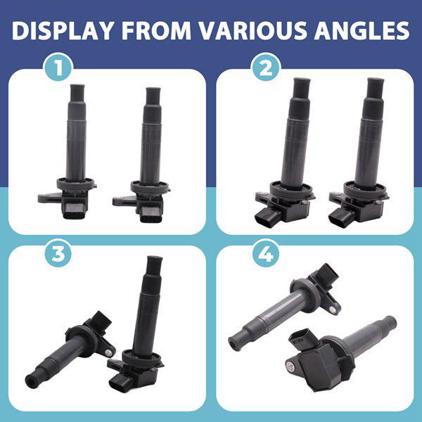 4 Pack Ignition Coils 19070BZ040 for 03-11 Toyota Avanza/Avalon/Camry