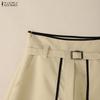 ZANZEA Women Summer Loose Casual Patchwork Short Pants