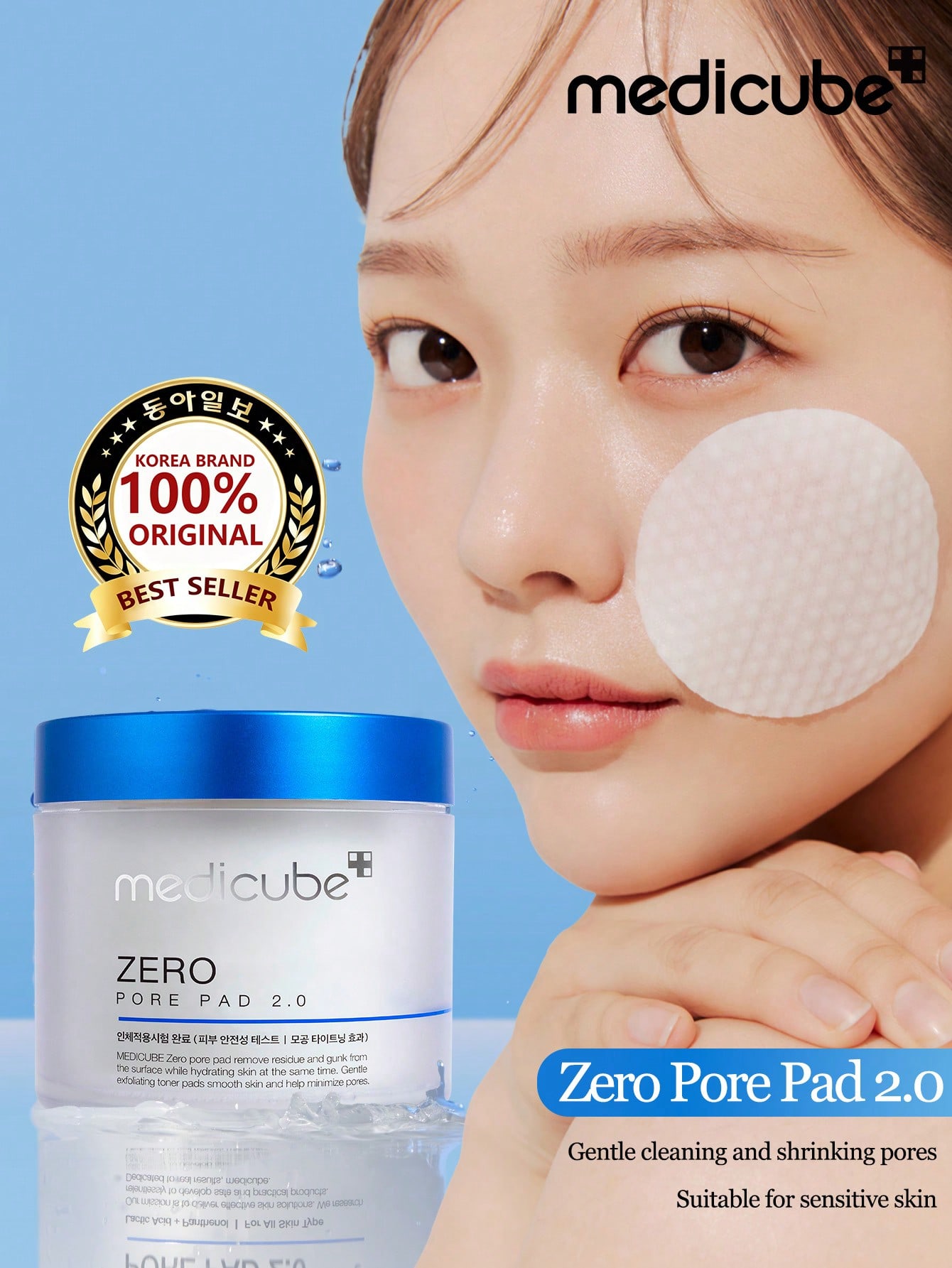Zero Pore Pads 2.0 ,MEDICUBE, Salicylic Acid Pads, Pore Care, Korean Skin Care,70 Pads