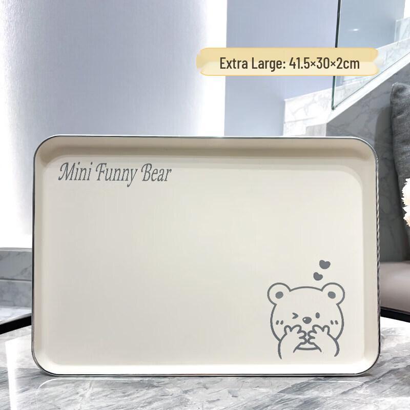 Ins Style Rectangular Plastic Serving Tray