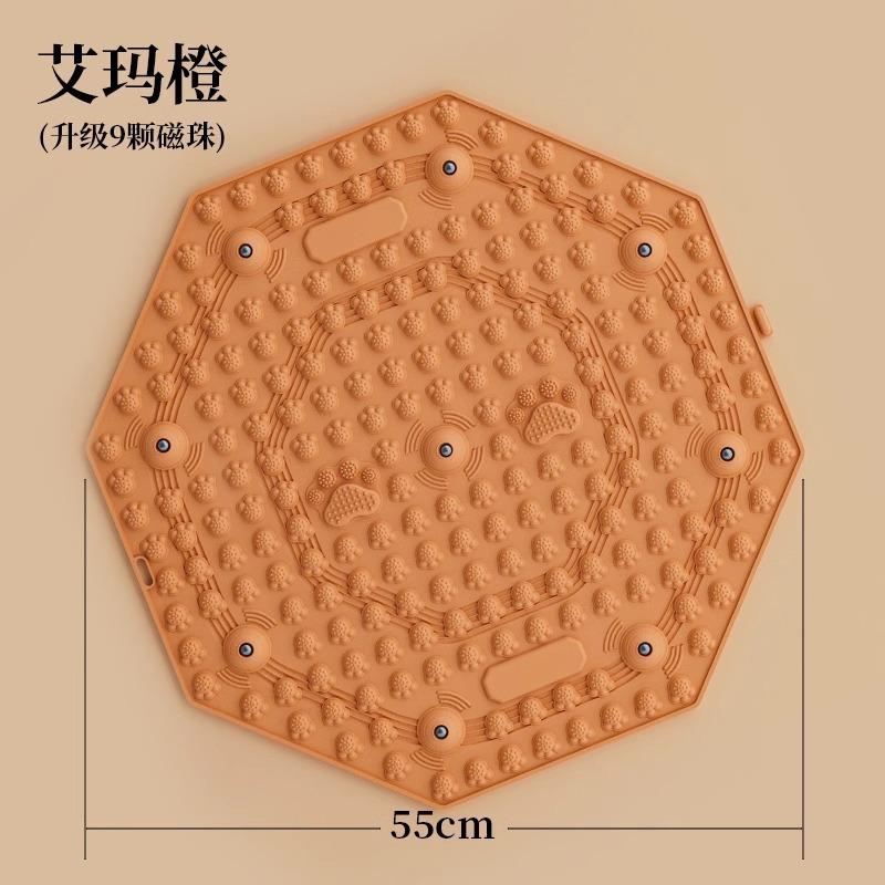 

Традиционная китайская медицина круглая доска для акупрессуры беговый массажный коврик для ног доска для надавливания на пальцы ног при беге на месте оранжевый