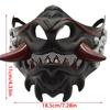 Masquerade Mask Halloween Costume Mask Half Face Mask Japanese Mask Party Mask Devil Samurais Mask Carnivals Mask