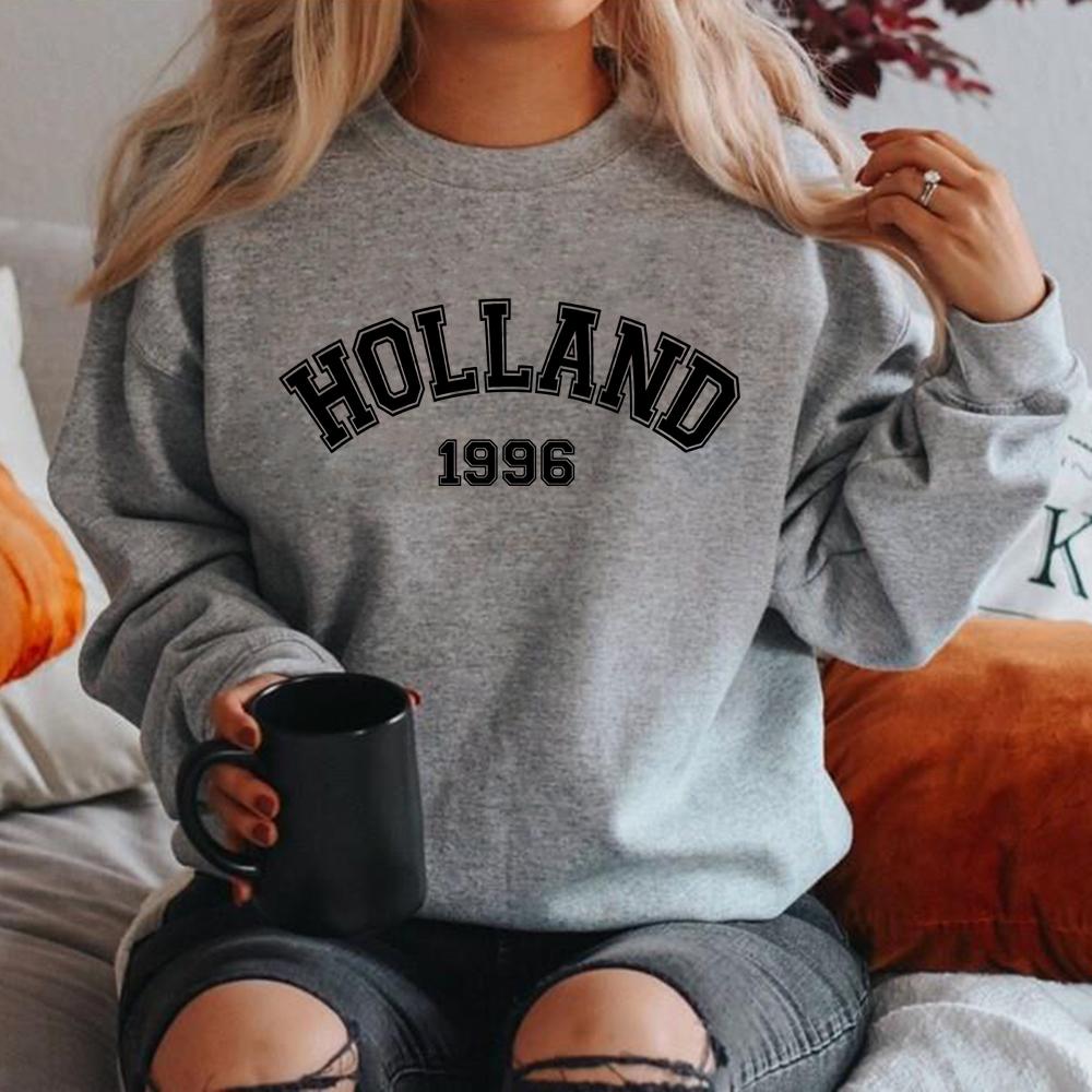 Tom Holland 1996 Unisex Crewneck Sweatshirt Damen Herren Grafik Hoodies Streetwear Übergroße Sweatshirts Weiblich Casual Top Hoodie