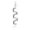 Women's Fashion Rhinestone Twist Spiral  Long Dangle Hook Earrings Eardrops Gift