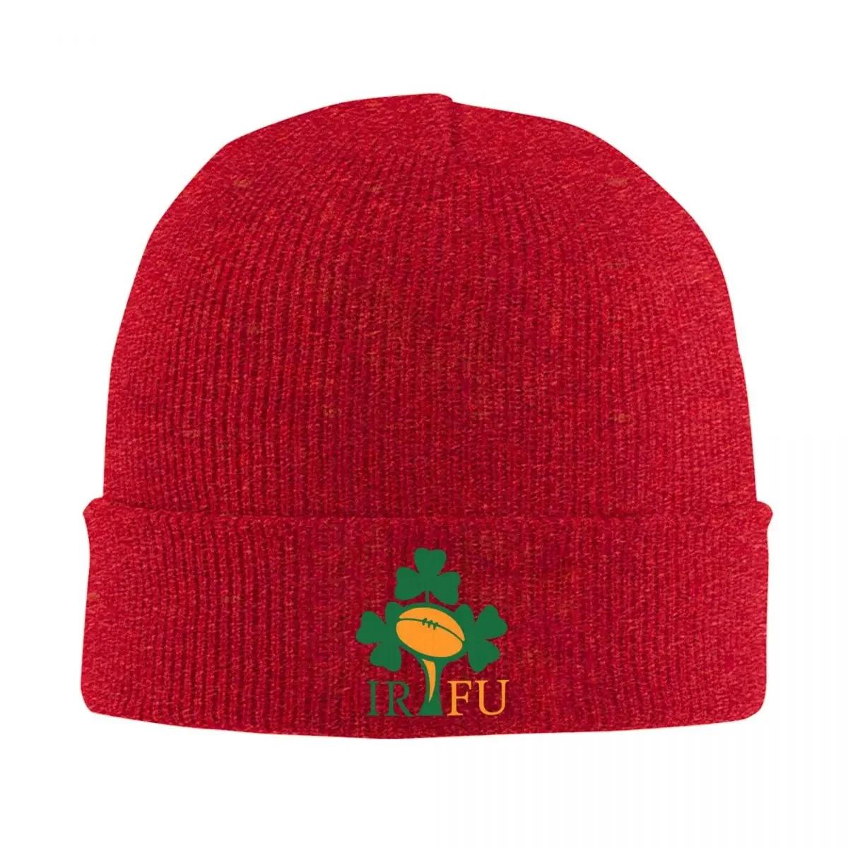 

Ireland Rugby TEAM Warm Knitted Cap Fashion Bonnet Hat Autumn Winter Outdoor Beanies Hats for Unisex Women Adult One Size
