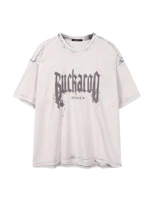 BUCKAROO Men'S Oversized Dyed Heritage T-Shirt Ivory