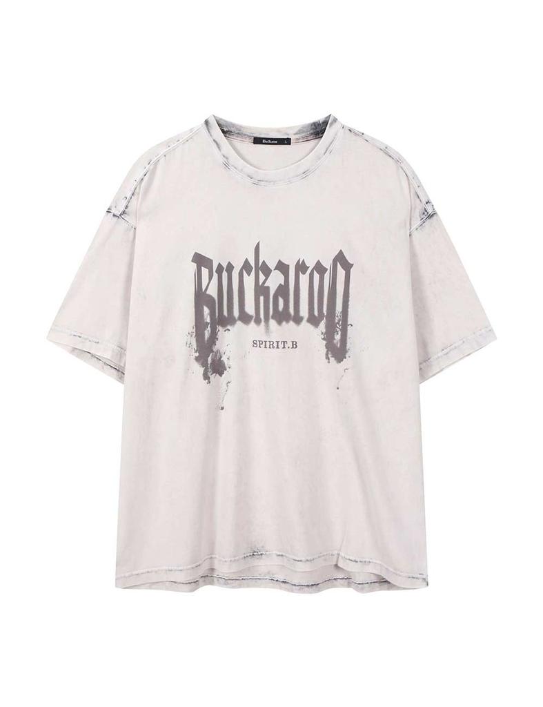 BUCKAROO Men'S Oversized Dyed Heritage T-Shirt Ivory