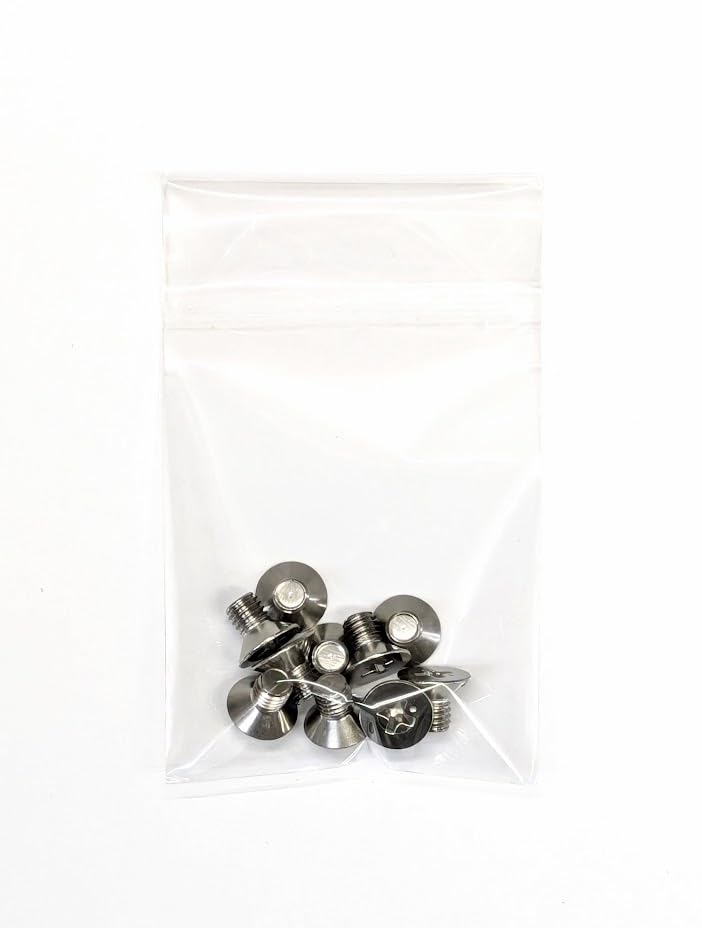 Stainless steel flat head machine screws [M5x8] (10 pieces)