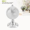 Round Earth Globe World Map Crystal Glass Ball Sphere Home Office Decor Gift (Silver)