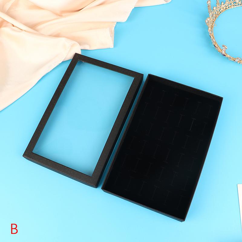 

Коробка для демонстрации колец на 36 слотов, лоток-органайзер, брелок для сережек для ювелирных изделий