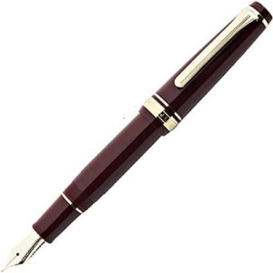 Sailor Professional Gear Slim Mini Sapporo Maroon Fine Nib 11-1303-232 with Converter