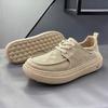 Sommer Neue Leichte Dicke Sohle Freizeitschuhe Leicht zu Tragen Slipper Faulpelz Rindsleder Schuhe Atmungsaktive Gummisohle