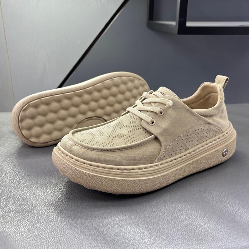 Sommer Neue Leichte Dicke Sohle Freizeitschuhe Leicht zu Tragen Slipper Faulpelz Rindsleder Schuhe Atmungsaktive Gummisohle