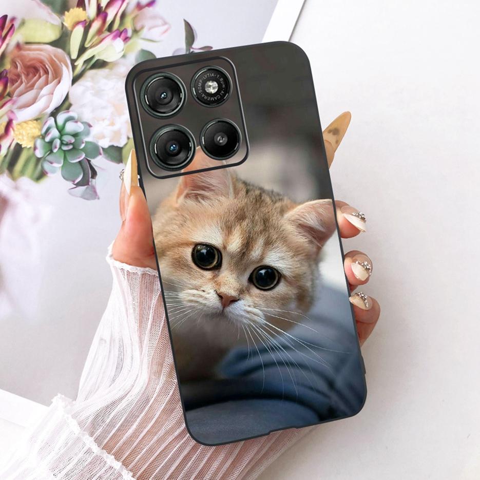For Motorola Moto G15 Power Case Moto G17 Cute Love Heart Painted Cover Soft Silicone Case For Motorola G17 Power MotoG15 Fundas