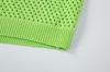SALAD BAGUNI Flower Mesh Long Sleeve Sweater - Lime
