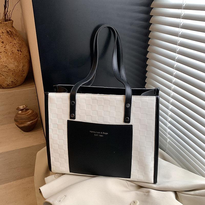 Premium sense large-capacity bag women's new spring and summer shoulder armpit bag casual commuter tote bag