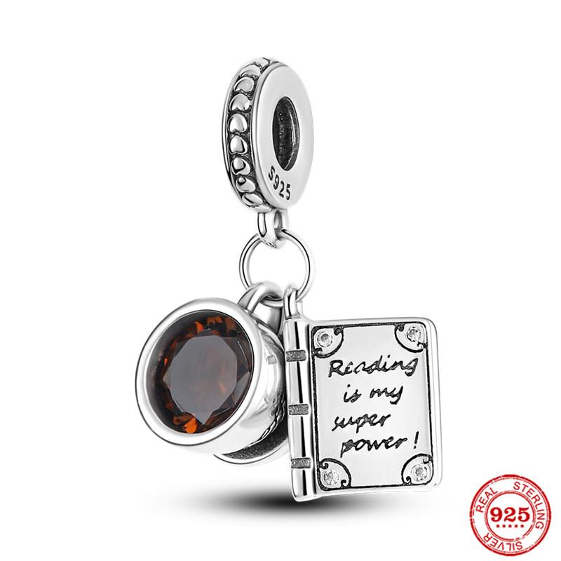 Brand New Copper Metal Coffee Cups & Coffee Machines Charm Bead Component Bead Components Compatible With Authentic Original Bracelet High Quality