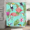 Leather Look Shower Curtain with Lemon Print for Bathroom Decor Pink Background Waterproof Fabric Adjustable Rings Made in China