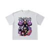 260 GSM Double Yarn 32 Count 100% Cotton Black Clover V1 Asta Print Unisex Heavy Cotton T Shirt