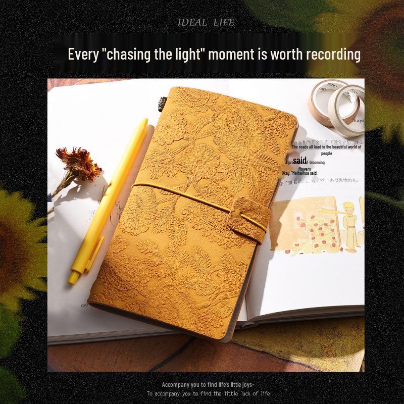 A6 Retro Stamped High-Value Diary and Small Notebook