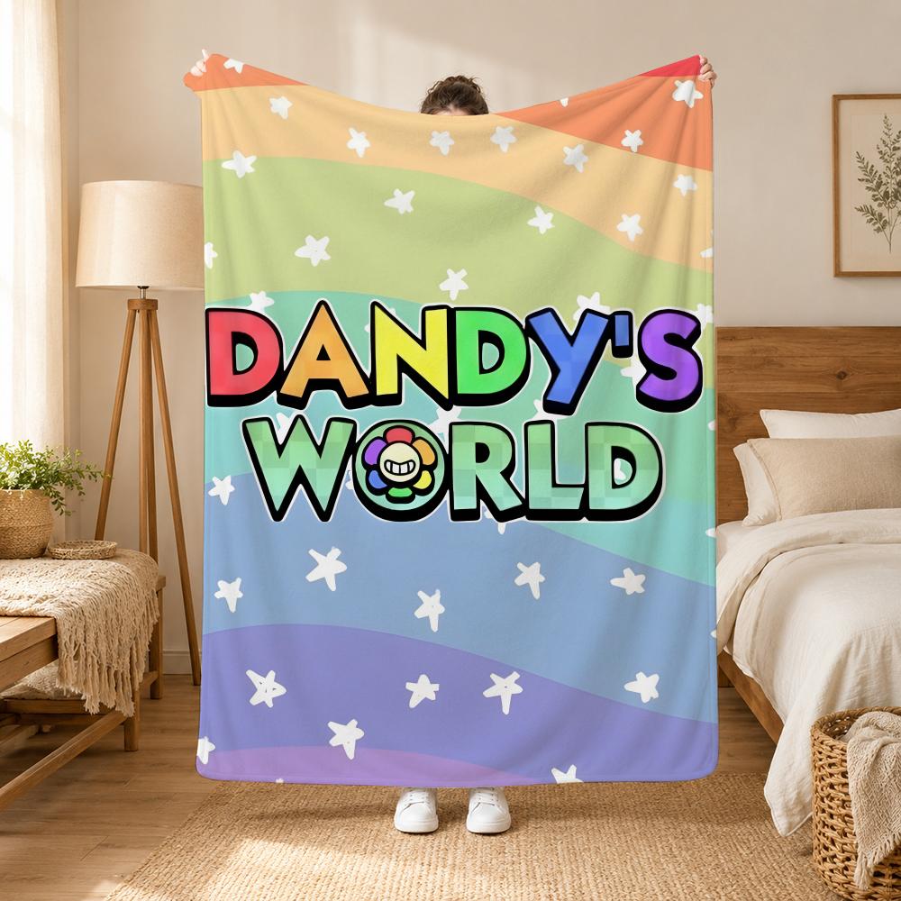 Dandys World Game Throw 240g flannel blanket, suitable for sofas, beds, offices,  exquisite gift blankets