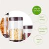 11pcs Food Storage Jars With Coffee Lid Clear Candy Cookie Sealed Cans Empty Plastic Grain Tank Transparent  Kitchen Container