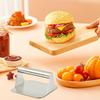 Hamburger Meat Press Maker Heavy-Duty Cast Iron Burger Smasher For Griddle Ergonomic Smash Bacon Press Stainless Steel Grill